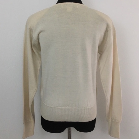 🧡 Evan Picone | Long Sleeve Cream Sweater - Picture 5 of 6